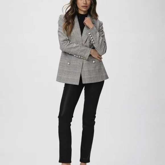 PAIGE Hollie Blazer - Grey Multi size M - Picture 4 of 10